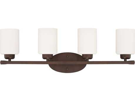 Capital Lighting Dixon 4-Light Bronze Glass Vanity Light