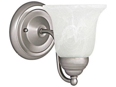 Capital Lighting 1-Light Matte Nickel Glass Wall Sconce