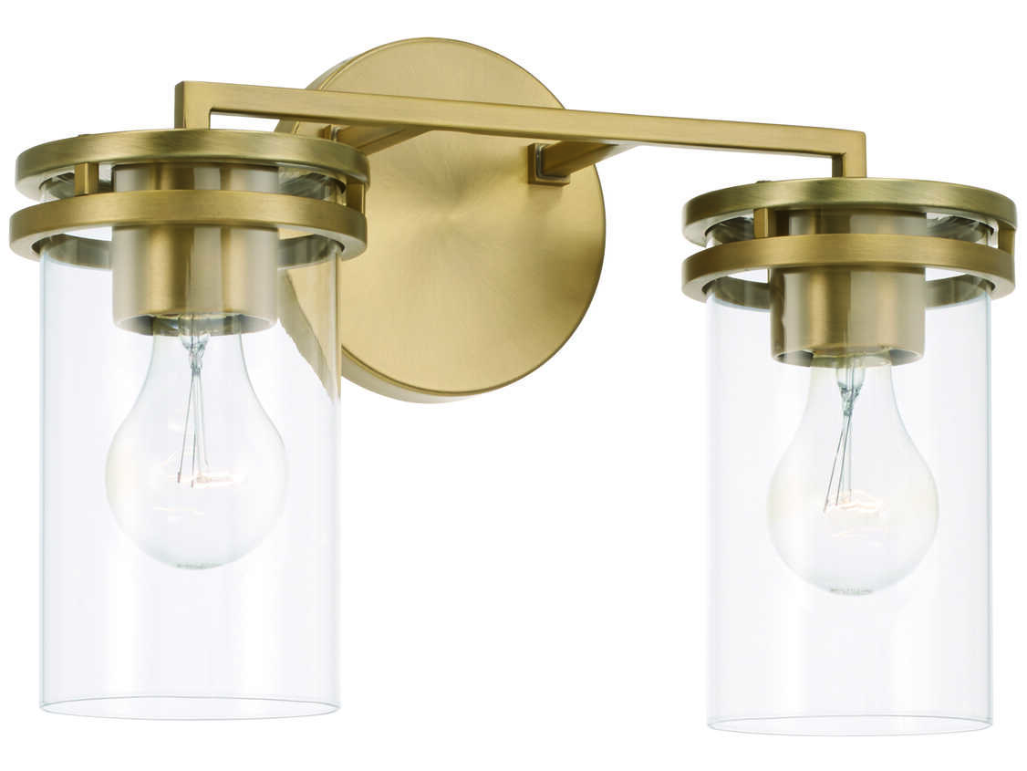 Capital Lighting Fuller Aged Brass 2-light Vanity Light | C2148721AD539