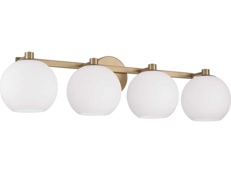 Capital Lighting Ansley 4-Light Aged Brass Vanity Light