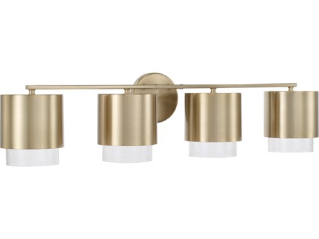 Capital Lighting Weller 4-Light Matte Brass Vanity Light