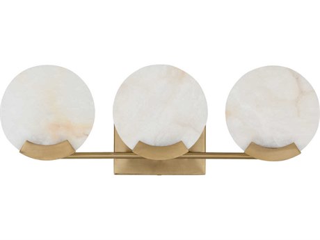Capital Lighting Oriya 3-Light Aged Brass Vanity Light