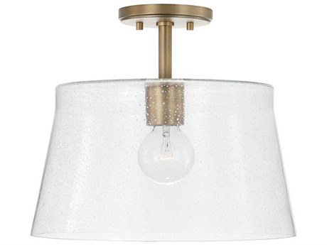 Capital Lighting Baker 1-Light Aged Brass Glass Empire Pendant