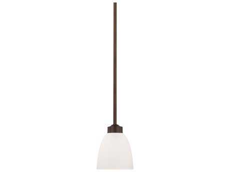 Capital Lighting Jameson 1-Light Bronze Glass Bell Mini Pendant