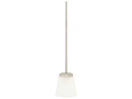 Capital Lighting Baxley 1-Light Brushed Nickel Glass Mini Pendant