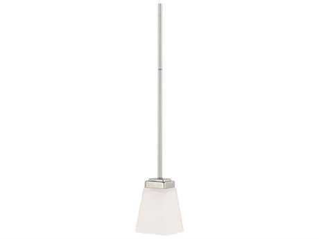 Capital Lighting Baxley 1-Light Polished Nickel Glass Mini Pendant