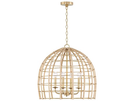 Capital Lighting Wren 4-Light Matte Brass Dome Chandelier