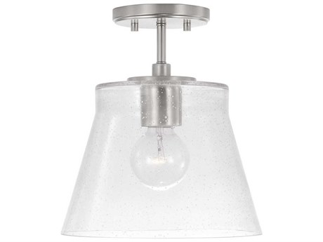 Capital Lighting Baker 1-Light Brushed Nickel Empire Mini Pendant
