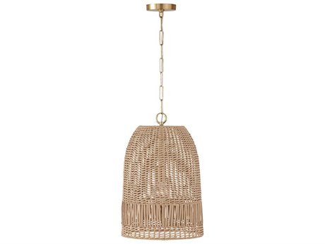 Capital Lighting Naomi 1-Light Matte Brass Dome Pendant