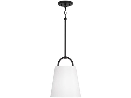 Capital Lighting Brody 1-Light Matte Black Empire Mini Pendant