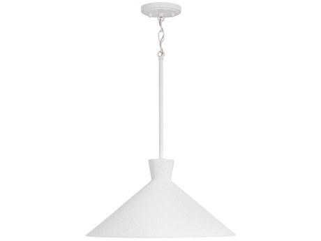 Capital Lighting Paloma 1-Light Textured White Pendant