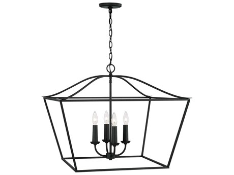 Capital Lighting Grady 4-Light Black Iron Pendant