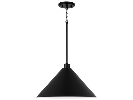Capital Lighting Alden 1-Light Matte Black Pendant