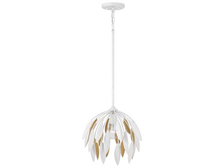 Capital Lighting Margeaux 1-Light Matte White Dome Pendant
