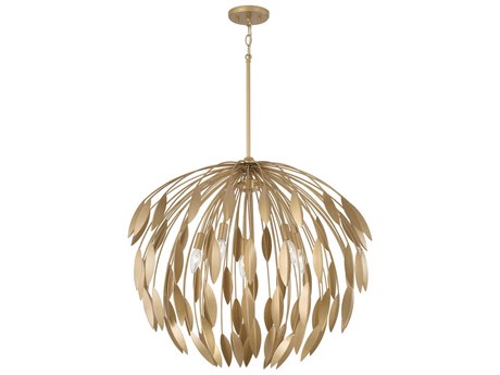 Capital Lighting Margeaux 5-Light Buffed Gold Dome Pendant