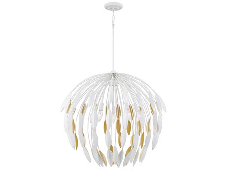 Capital Lighting Margeaux 5-Light Matte White Dome Pendant