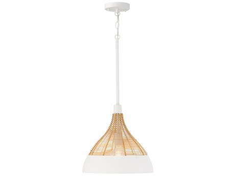 Capital Lighting Kali 1-Light Matte White Pendant