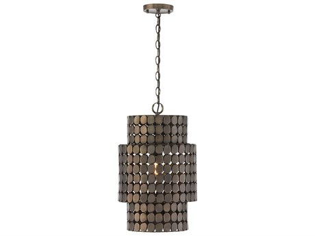 Capital Lighting Eliana 1-Light Dark Brass Cylinder Pendant