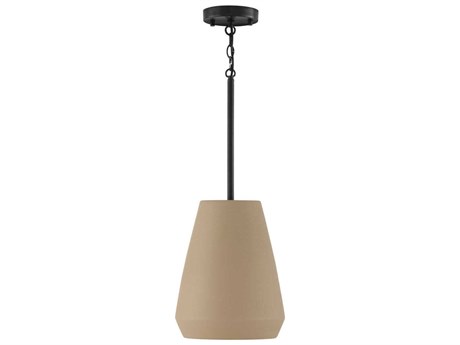 Capital Lighting Della 1-Light Terracotta Sand Brown Dome Mini Pendant