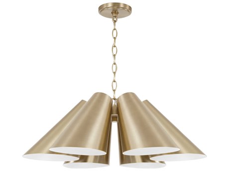 Capital Lighting Leo 6-Light Matte Brass Pendant