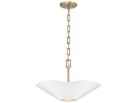 Capital Lighting Maeve 4-Light Matte Brass White Pendant
