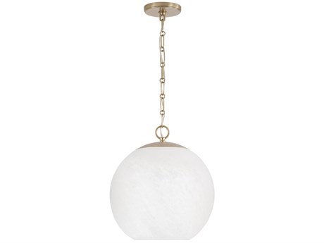 Capital Lighting Cleo 1-Light Matte Brass Globe Pendant