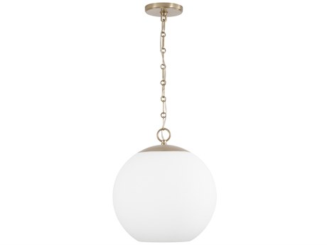 Capital Lighting Cleo 1-Light Matte Brass Globe Pendant