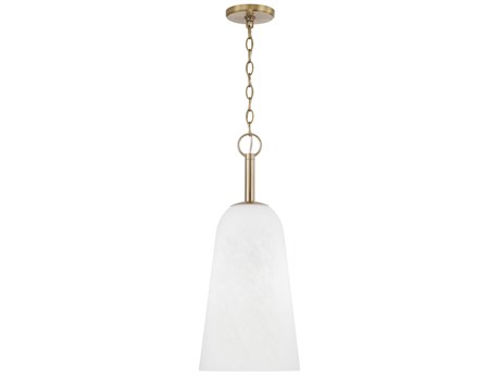 Capital Lighting Romy 1-Light Matte Brass Dome Mini Pendant