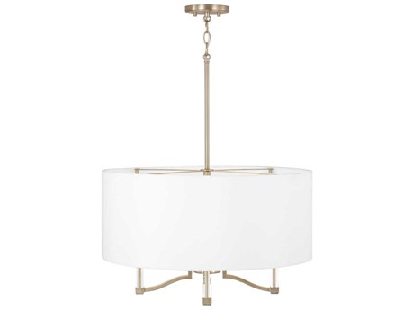 Capital Lighting Ingrid 4-Light Matte Brass Drum Pendant