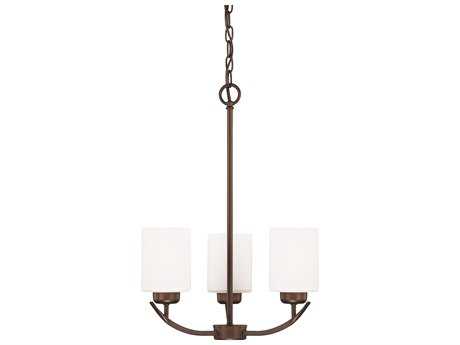 Capital Lighting Dixon 3-Light Bronze Glass Cylinder Chandelier