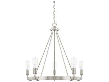 Capital Lighting Tanner 5-Light Brushed Nickel Chandelier