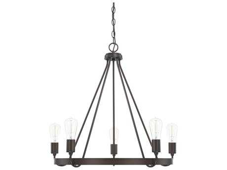 Capital Lighting Tanner 5-Light Bronze Chandelier