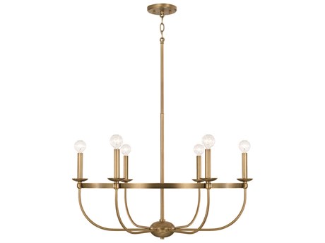 Capital Lighting Rylann 6-Light Aged Brass Chandelier