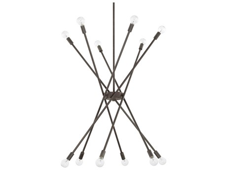 Capital Lighting 12-Light Nordic Grey Candelabra Sputnik Chandelier