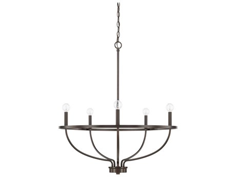 Capital Lighting Greyson 5-Light Bronze Candelabra Chandelier