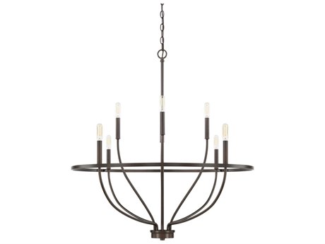 Capital Lighting Greyson 8-Light Bronze Candelabra Chandelier