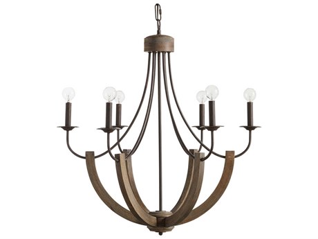 Capital Lighting Tybee 6-Light Nordic Grey Candelabra Chandelier