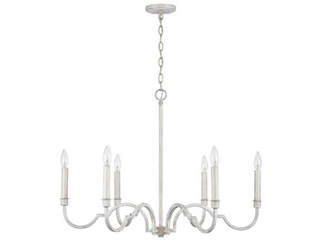 Capital Lighting Demi 6-Light Winter White Candelabra Chandelier