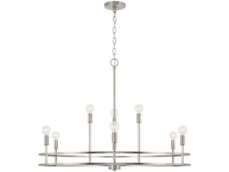 Capital Lighting Fuller 9-Light Brushed Nickel Candelabra Chandelier