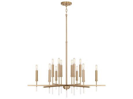 Capital Lighting Elora 12-Light Matte Brass Candelabra Chandelier