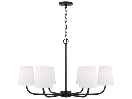 Capital Lighting Brody 6-Light Matte Black Empire Chandelier
