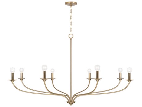 Capital Lighting Dolan 8-Light Matte Brass Candelabra Chandelier