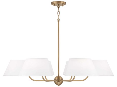 Capital Lighting Welsley 6-Light Aged Brass Empire Chandelier