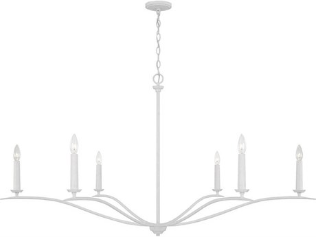 Capital Lighting Grady 6-Light Textured White Candelabra Chandelier