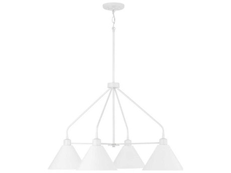Capital Lighting Alden 4-Light Matte White Chandelier
