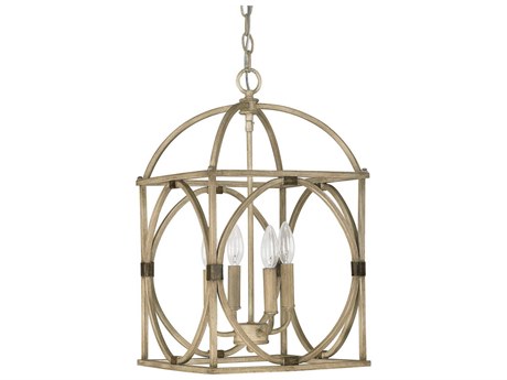 Capital Lighting 4-Light French Oak Brown Chandelier