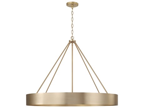 Capital Lighting Weller 6-Light Matte Brass Round Chandelier