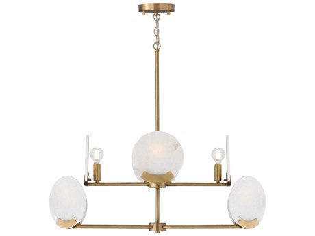 Capital Lighting Oriya 8-Light Aged Brass Tiered Chandelier