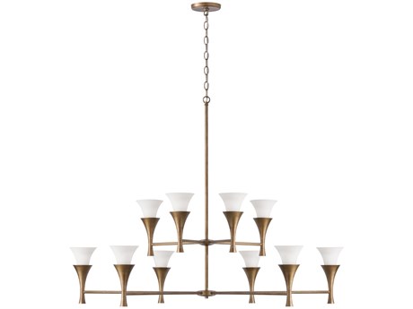 Capital Lighting Nola 10-Light Mystic Luster Brass Candelabra Chandelier