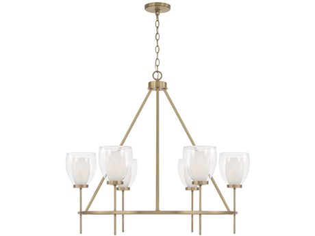 Capital Lighting Joss 6-Light Aged Brass Chandelier